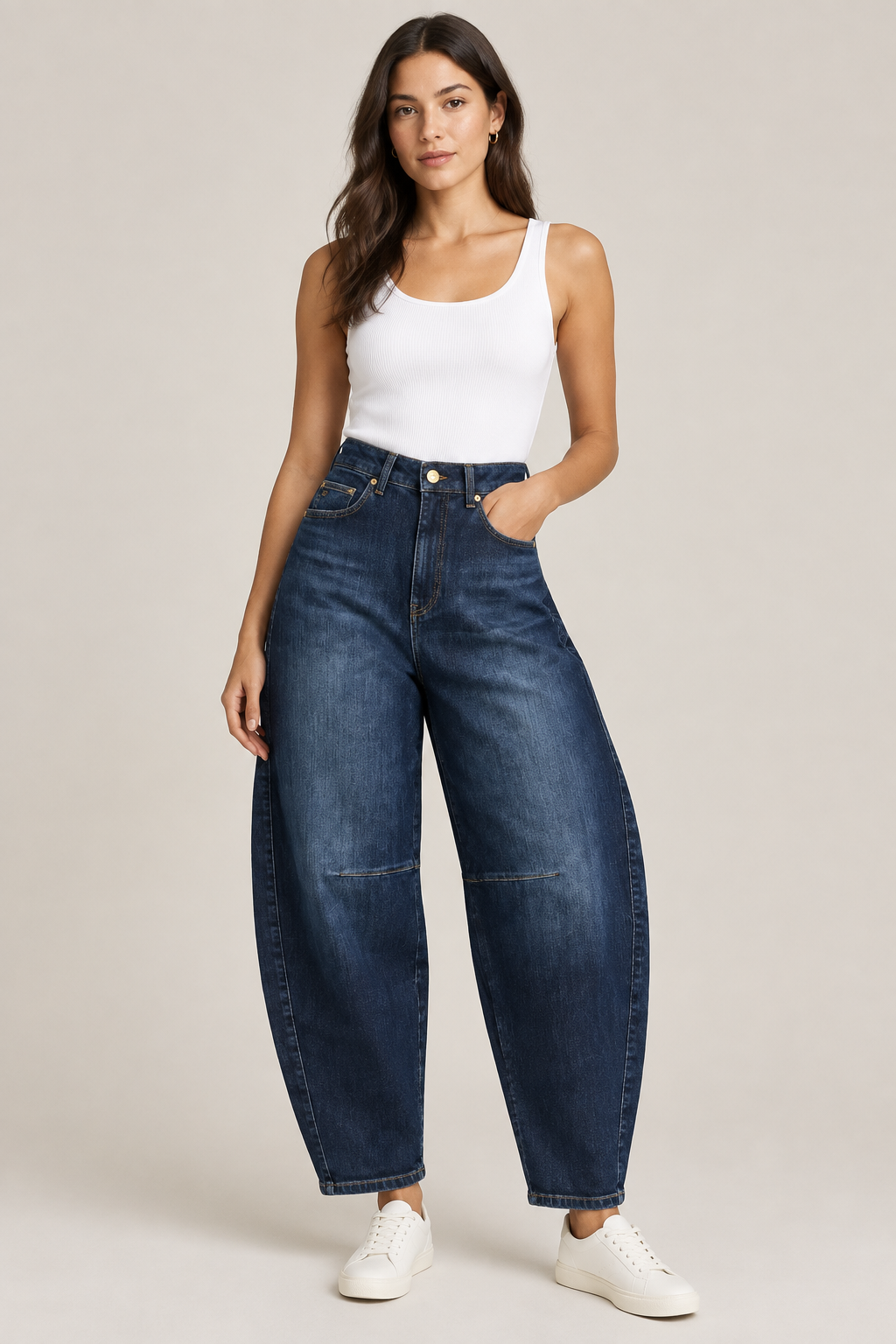 Raffaello Rossi Tira Brownish Blue Denim