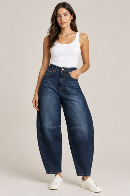 Raffaello Rossi Tira Brownish Blue Denim
