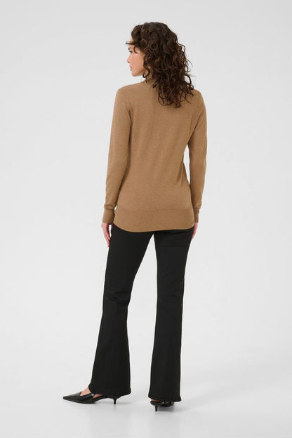 Kaffe Brown Astrid  Roll Neck Pullover