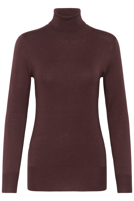 Kaffe Astrid Roll Neck Fudge