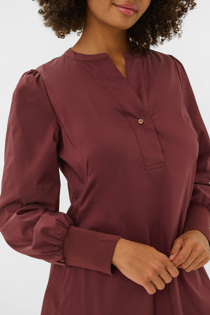 Culture Antoinett Rib Dress Chocolate Truffle