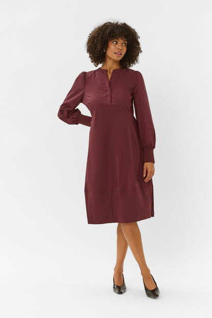Culture Antoinett Rib Dress Chocolate Truffle