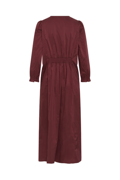 Culture Elna Antoinett Long Dress Chocolate Truffle