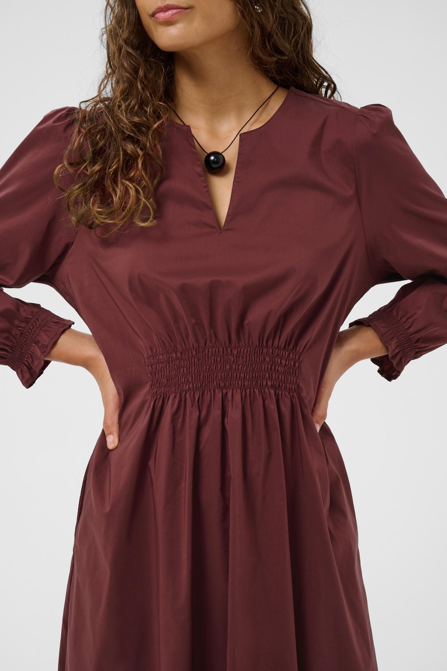 Culture Elna Antoinett Long Dress Chocolate Truffle