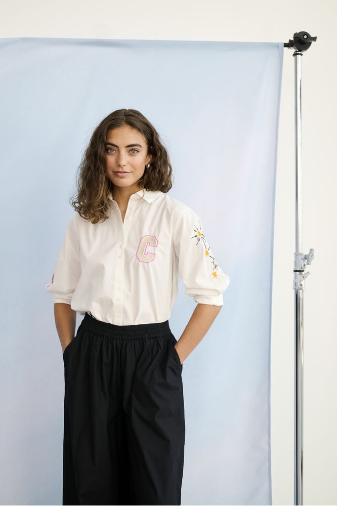 Culture Jila Olena Shirt Gardenia