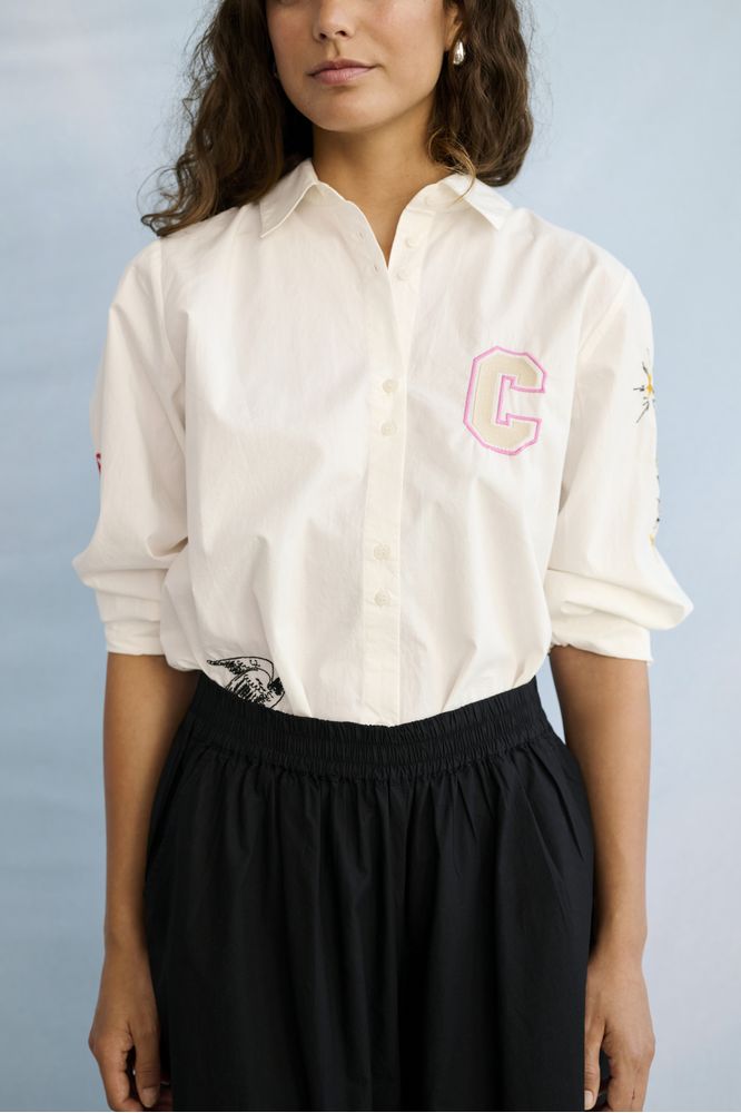 Culture Jila Olena Shirt Gardenia