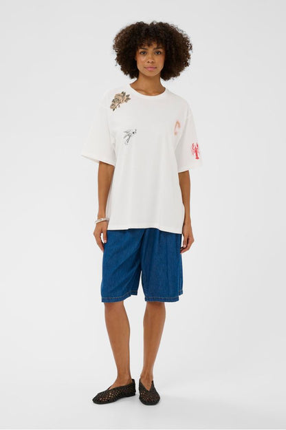 Culture Biara Alfie T-Shirt Gardenia