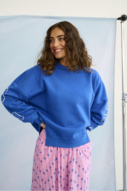 Culture Angela Charlie Sweatshirt Blue