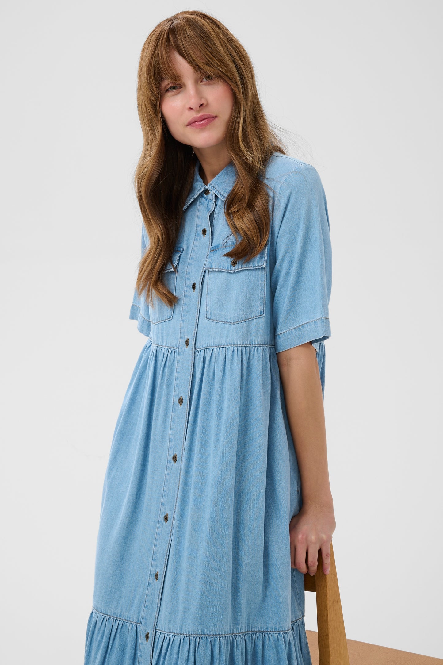 Culture CUmona Arpa Long Dress Blue