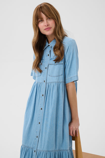 Culture CUmona Arpa Long Dress Blue