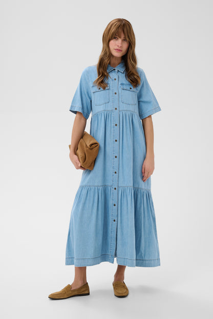 Culture CUmona Arpa Long Dress Blue
