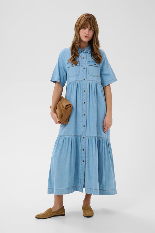 Culture CUmona Arpa Long Dress Blue