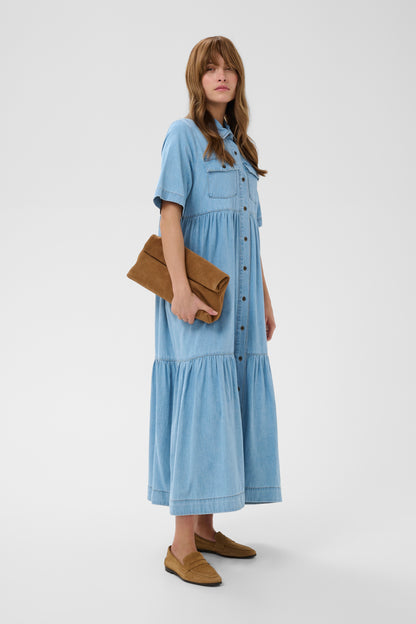 Culture CUmona Arpa Long Dress Blue