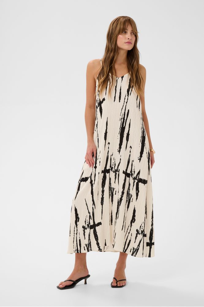 Culture CUora Strap Dress White/Black