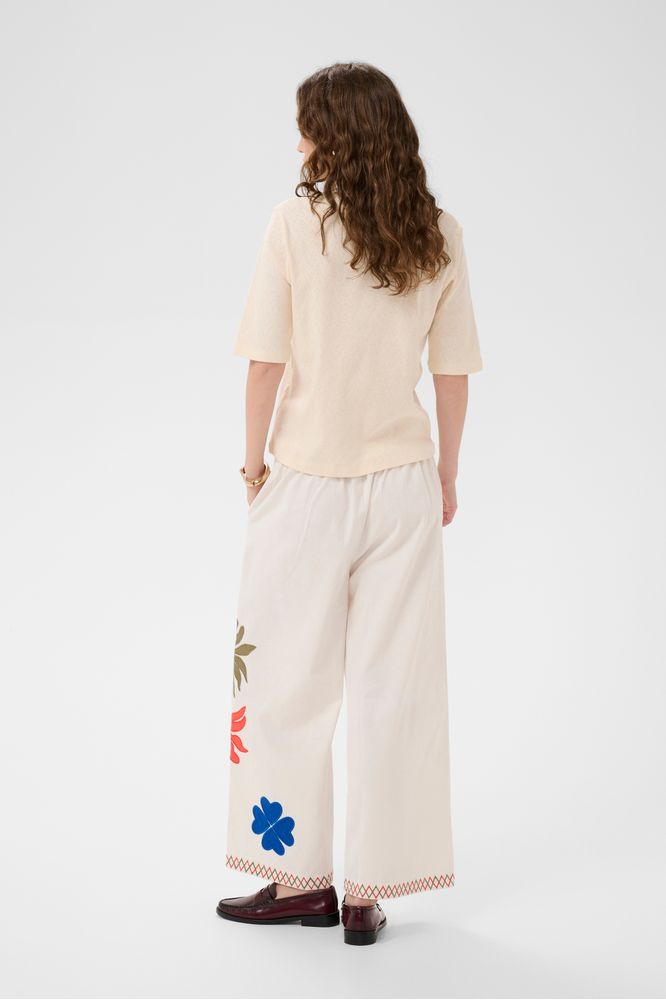 Culture CUchrestella Cropped Trouser Gardenia