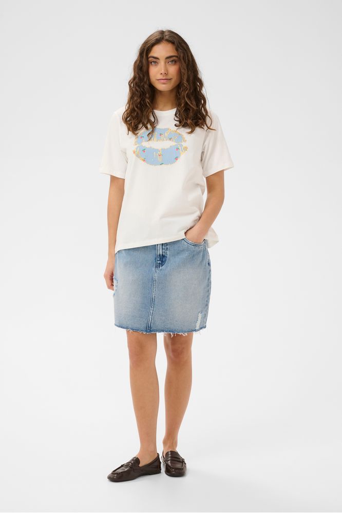 Culture CUcilie Gith T-Shirt Gardenia