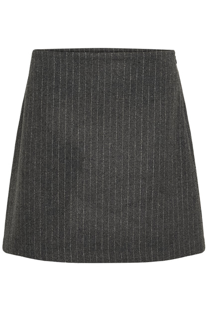 Culture Kayla Skirt Grey Pinstripe