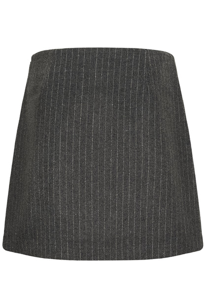 Culture Kayla Skirt Grey Pinstripe