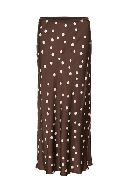 Culture Dotty Berna Skirt Brown / Whitecap Dot