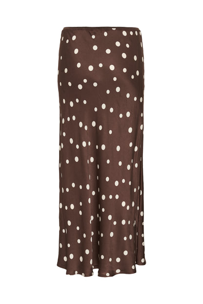 Culture Dotty Berna Skirt Brown / Whitecap Dot