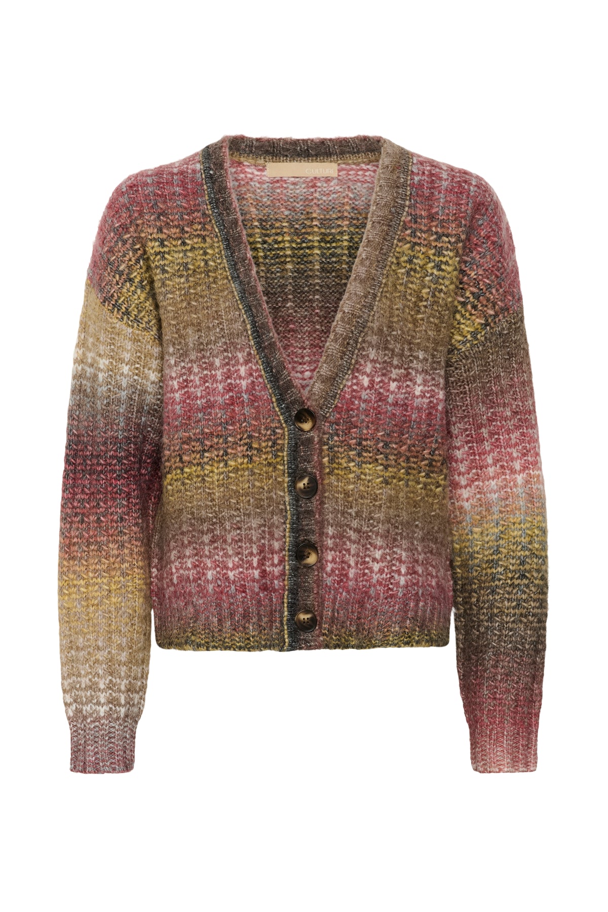 Culture Jazz Cardigan Red Yellow