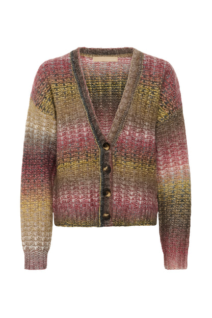 Culture Jazz Cardigan Red Yellow