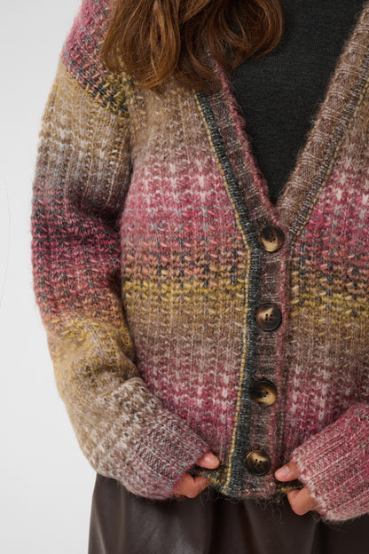 Culture Jazz Cardigan Red Yellow