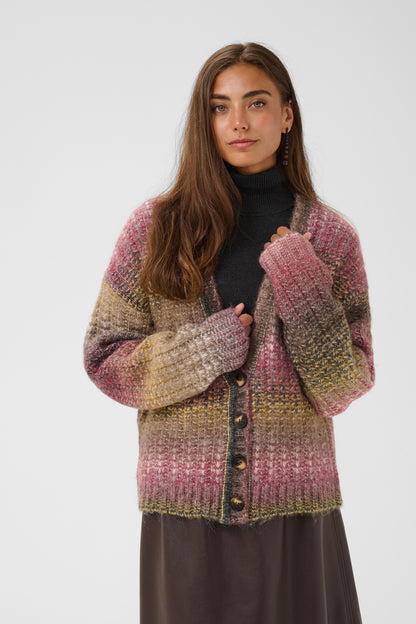 Culture Jazz Cardigan Red Yellow