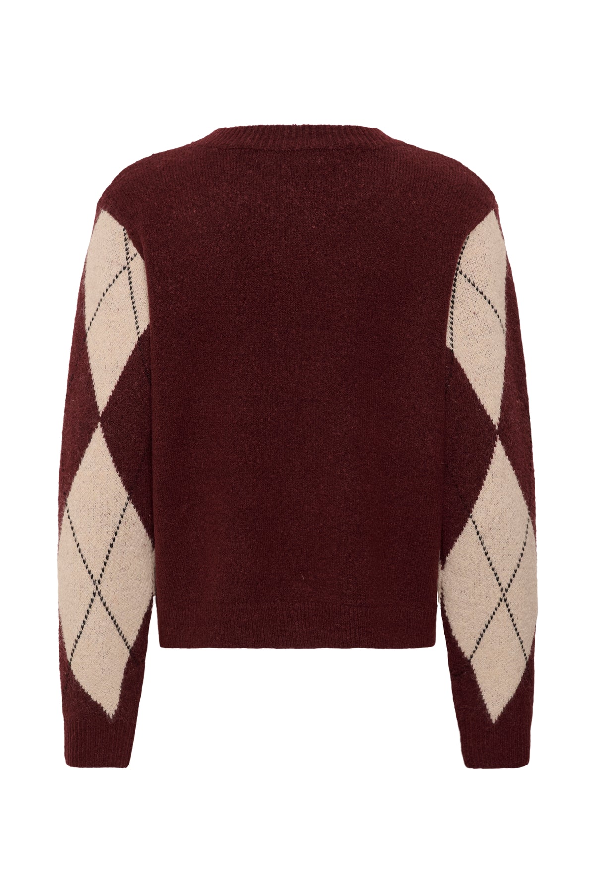 Culture Argyle Pullover Burgundy Argyle