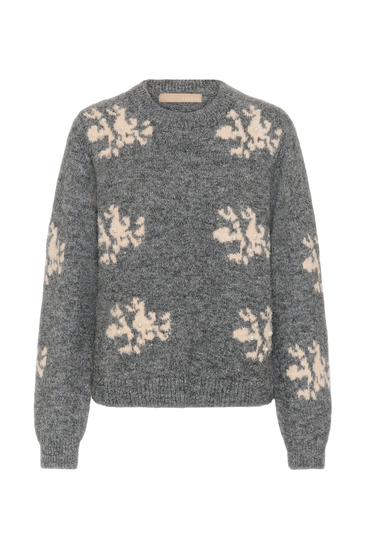 Culture Lasso Pullover Grey Melange