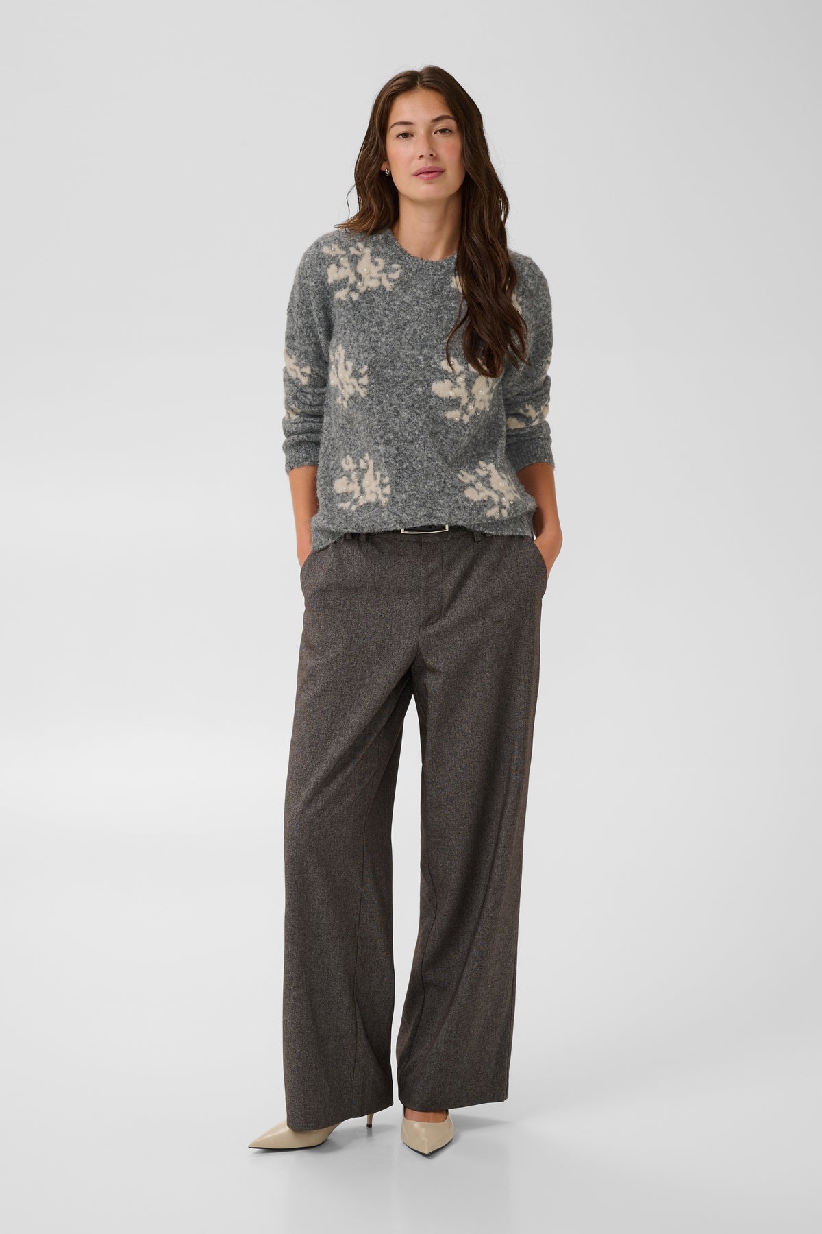 Culture Lasso Pullover Grey Melange