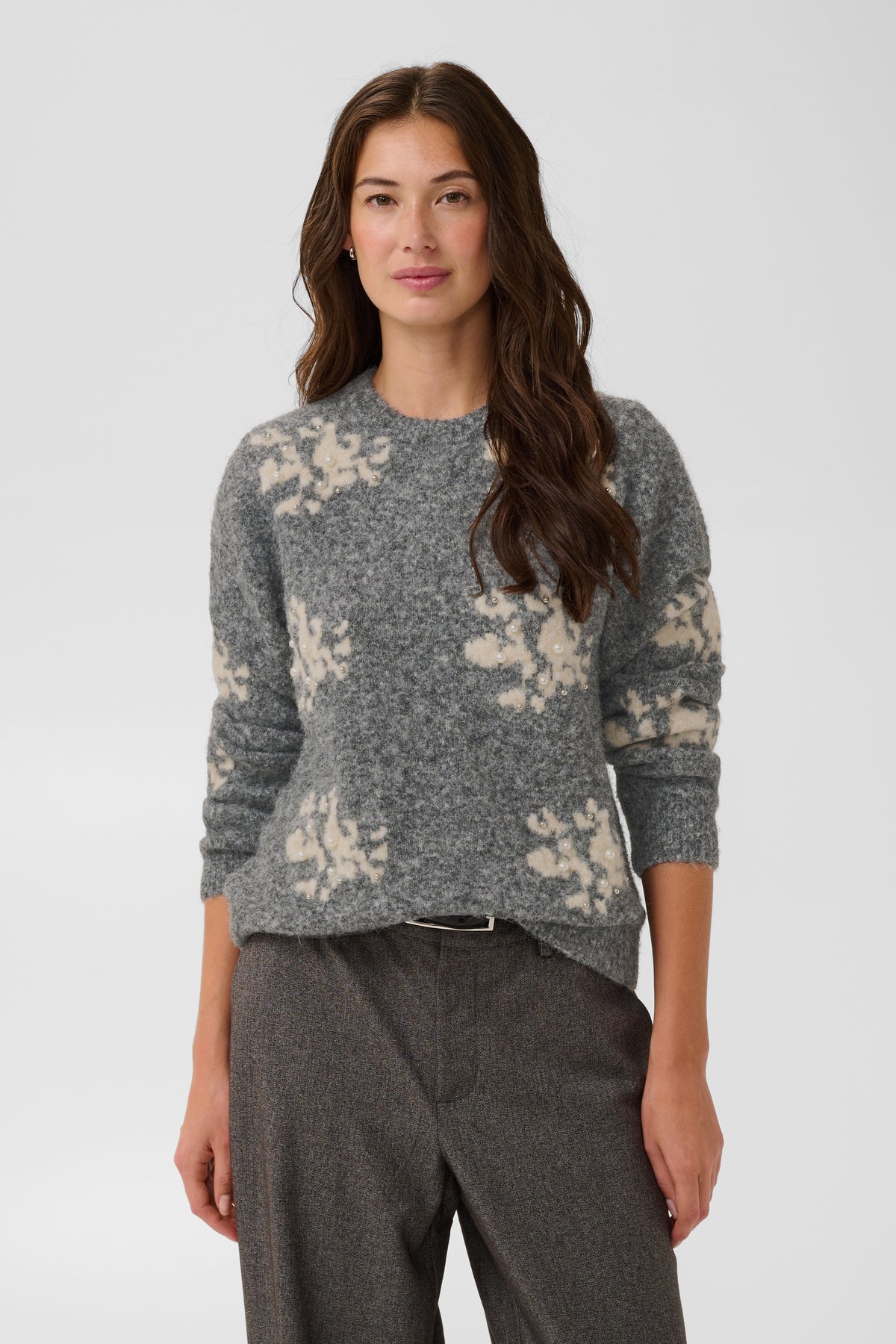 Culture Lasso Pullover Grey Melange