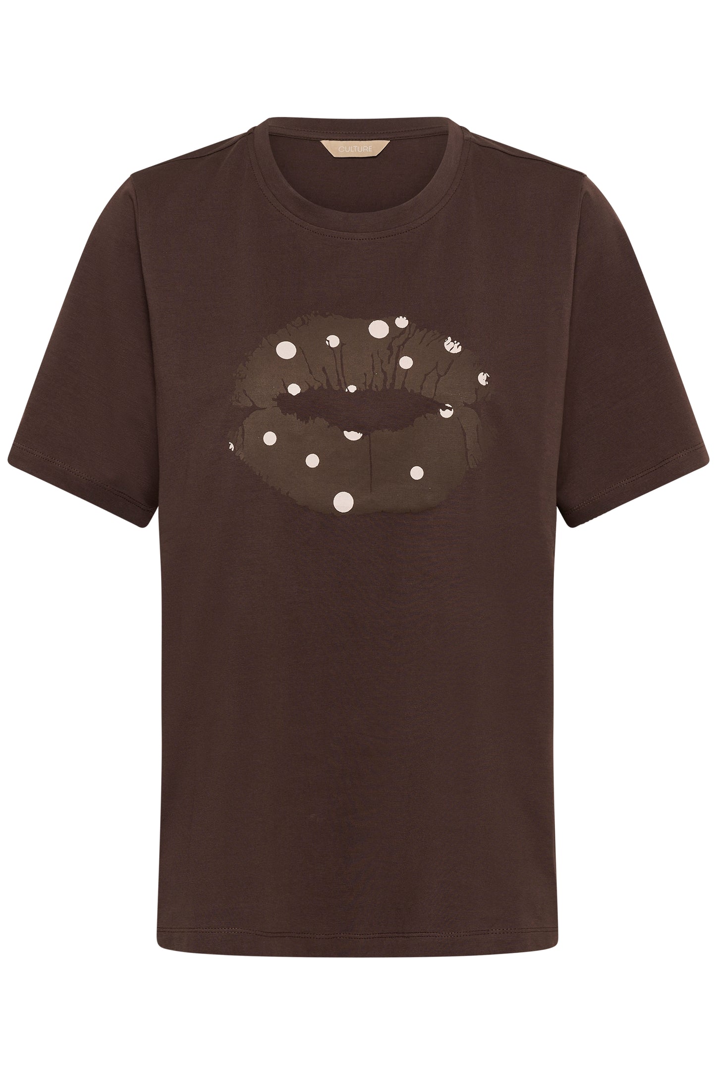 Culture Cimo Gith T-Shirt Top Coffee Bean