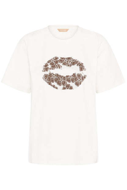 Culture Cimo Gith T-Shirt Top Spring Gardenia