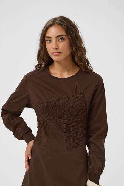 Culture Ajda Antoinett Dress Coffee Bean