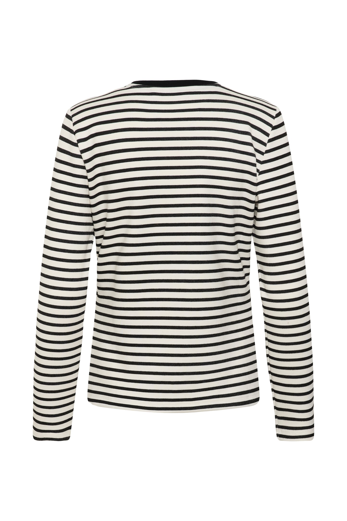 Culture Hunta Kiss Sweatshirt Top Black / White Stripe