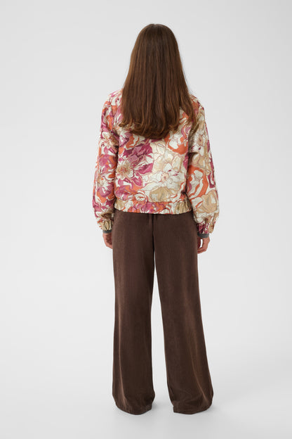 Culture Tajana Bomber Jacket Orange Flower