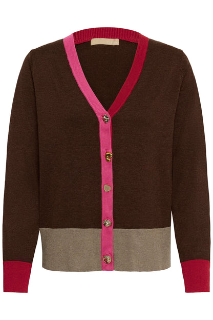 Culture Clare Annemarie Cardigan Pullover Coffee Bean