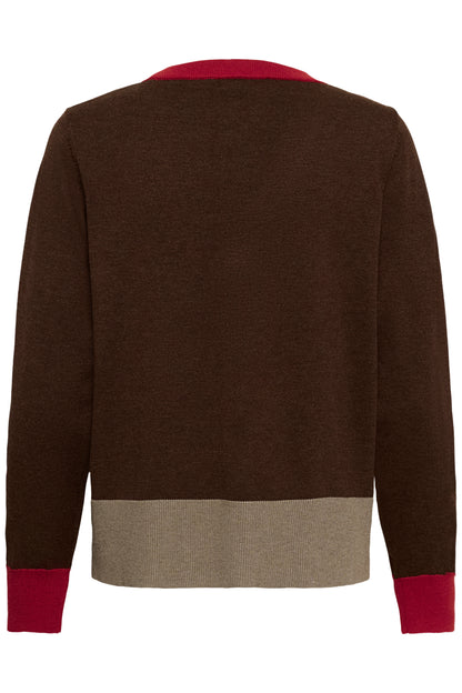 Culture Clare Annemarie Cardigan Pullover Coffee Bean
