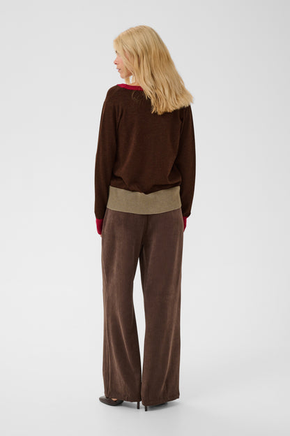 Culture Clare Annemarie Cardigan Pullover Coffee Bean