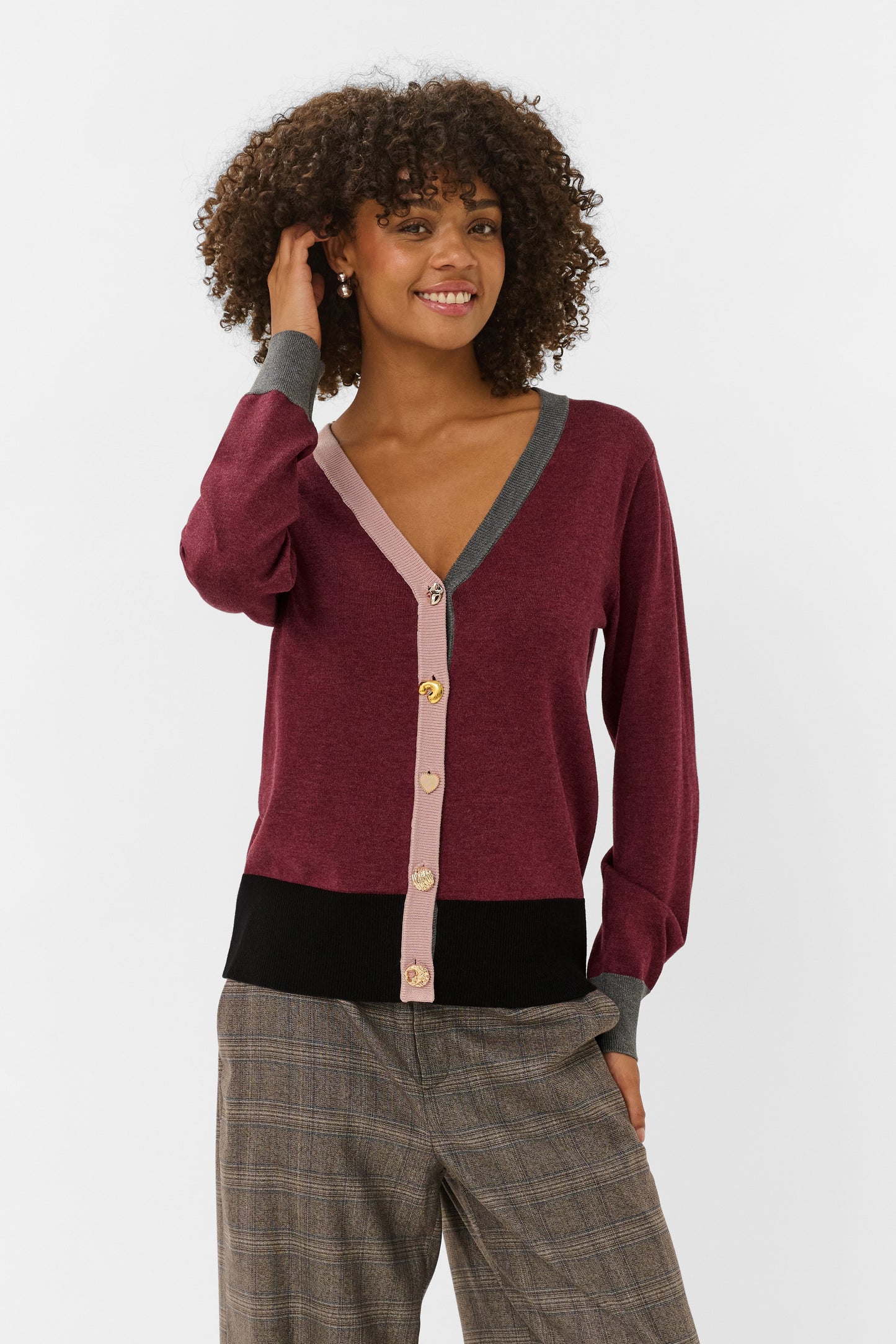 Culture Clare Annemarie Cardigan Pullover Chocolate Truffle