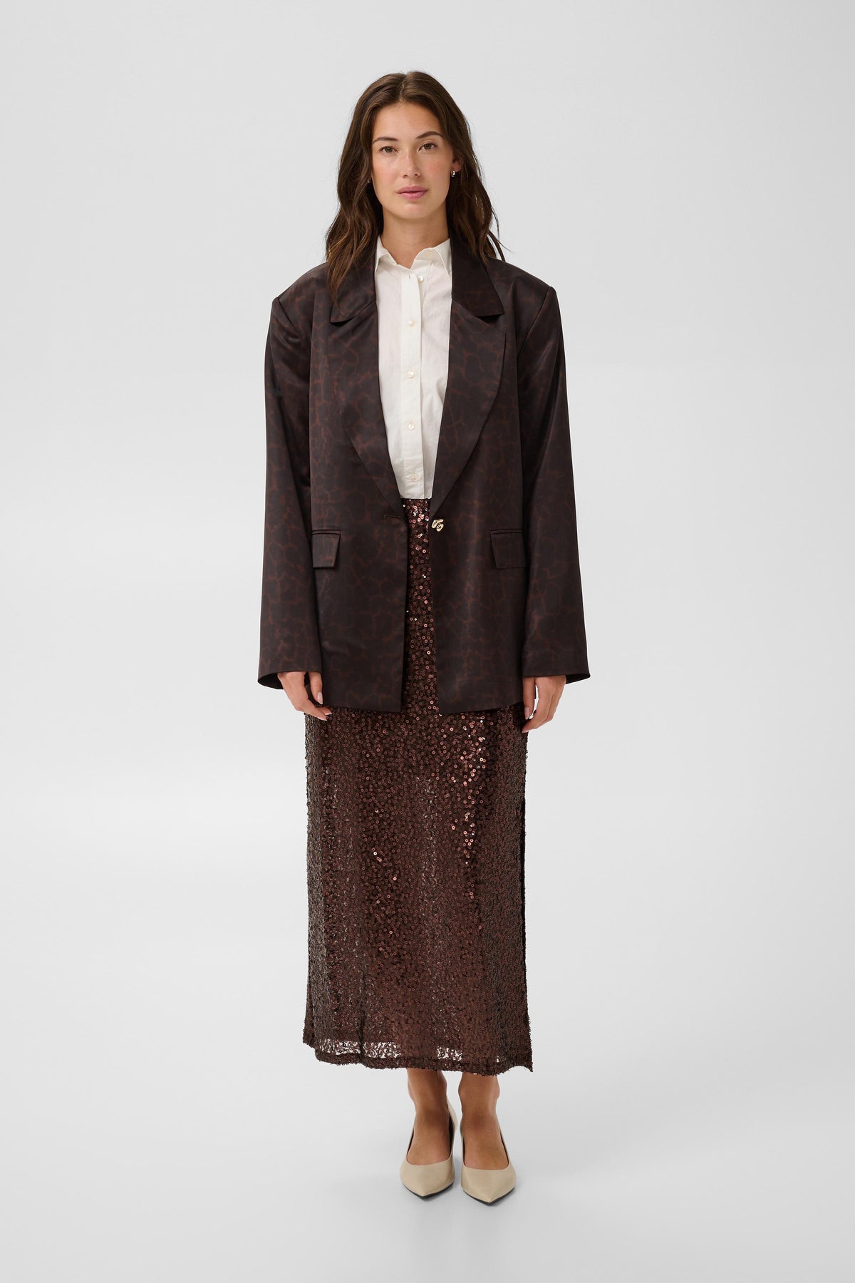 Culture Nynna Skirt Coffee Bean
