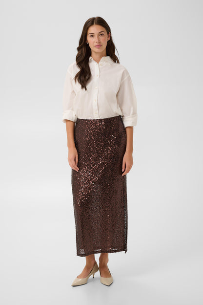Culture Nynna Skirt Coffee Bean