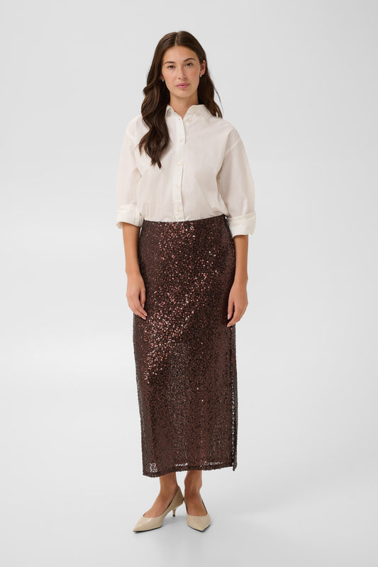 Culture Nynna Skirt Coffee Bean