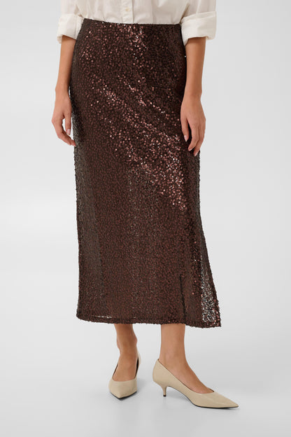 Culture Nynna Skirt Coffee Bean