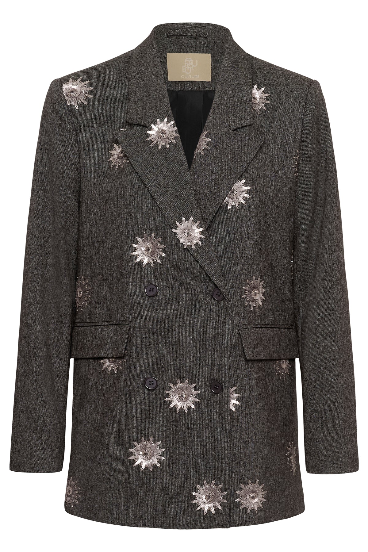 Culture Stormy Blazer Grey Melange / Silver