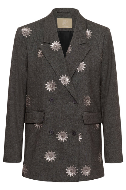 Culture Stormy Blazer Grey Melange / Silver