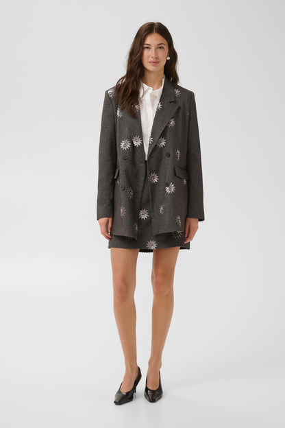 Culture Stormy Blazer Grey Melange / Silver