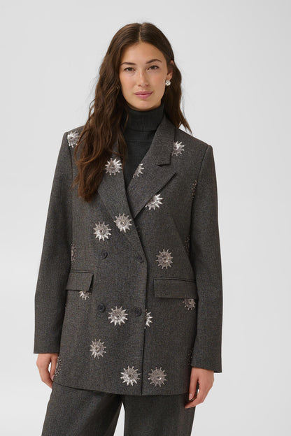 Culture Stormy Blazer Grey Melange / Silver