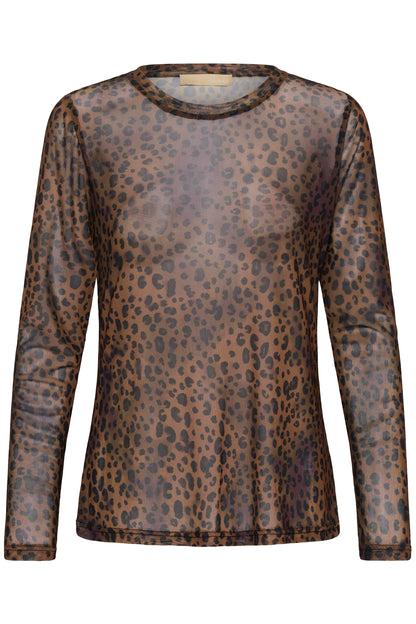 Culture Ashley Blouse Brown Leopard